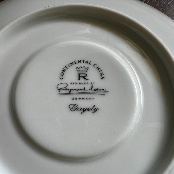 1 Gayety Rosenthal Continental China 6" Saucer Raymond Lowey Germany 1950's - Picture 3 of 6